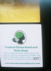 Jabón para manos y cuerpo de cítricos tropicales